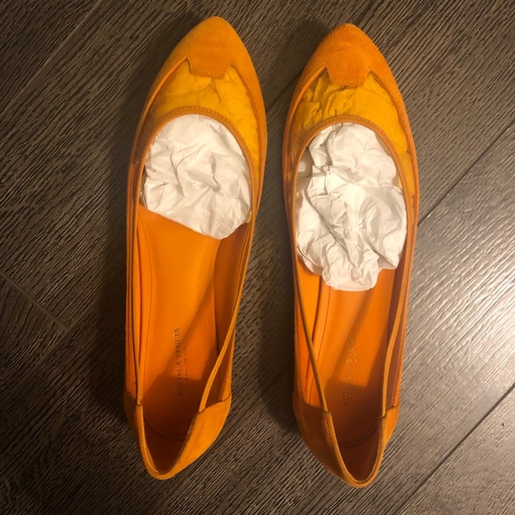 Bottega Veneta summer orange 🍊 PVC trendy flats 9 - Picture 2 of 5